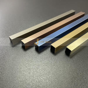 Profilé décoratif en acier inoxydable en forme de U 201 304, taille personnalisée, moulure décorative miroir pour la décoration de sol d'appartement, durable - Product Image 4