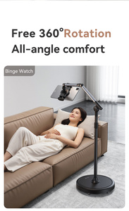 Soporte de Suelo para Tablet 2026 L63, Impermeable, Estable, con Rotación de 360°, Altura Ajustable, para <span class=keywords><strong>Cama</strong></span>, Compatible con iPad Pro 12.9 Pulgadas y Laptop - Product Image 3