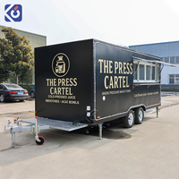 Remorque alimentaire CAMPTRL DOT entièrement équipée, camion de restauration pour pizzas, burgers, barbecue, chariot à hot-dogs, bar mobile pour bière, café, jus et cocktails