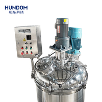 Machine de mélange liquide faisant des réservoirs de crème peintures Lotion savon réacteur prix chauffage 50 litres mélangeur de pommade pour shampooing