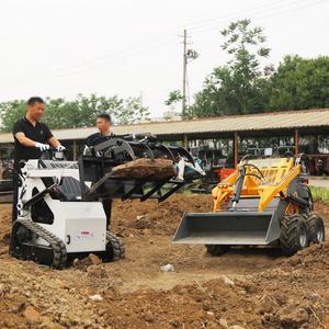 Livraison gratuite de gros chargeurs sur chenilles <span class=keywords><strong>Mini</strong></span> Skidsteer Moteur de puissance Piste de roue Skid Steer avec pièce jointe - Product Image 6
