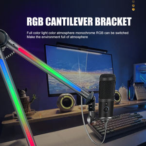 Microfoon Beugel Rgb Microfoon Arm Stand Met Rgb Licht Draaibare Ophanging Boom Schaar Stand Voor Podcast Streaming <span class=keywords><strong>Youtube</strong></span> - Product Image 2