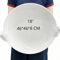 Assiettes en mélamine HCMA 22 pouces A5 rectangulaires, grandes, méga, ultra, jumbo, surdimensionnées, pour la cuisine, les restaurants, les hôtels