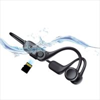 Écouteurs sportifs sans fil à oreille ouverte avec micro et lecteur MP3 32 Go, étanches pour la natation et la course, indicateur de batterie LED