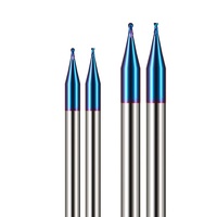 Micro fraise en carbure de tungstène HRC60 2 cannelures CNC fraise 0.5mm diamètre OEM de haute précision