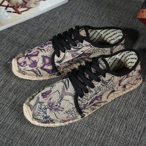 Chaussures en toile avec logo personnalisé à prix réduit pour l'Afrique Baskets en toile de jute de marche paresseux Semelle en caoutchouc <span class=keywords><strong>Espadrilles</strong></span> décontractées pour femmes et hommes - Product Image 5