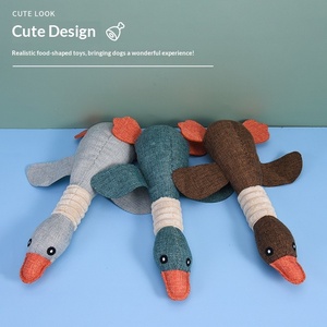 UniLink OEM & ODM Nieuwe Linnen Hondenspeelgoed Ruitpatroon Wilde Gans Geluidsbestendig Tandenreiniging Hond Kat Benodigdheden Groothandel - Product Image 2