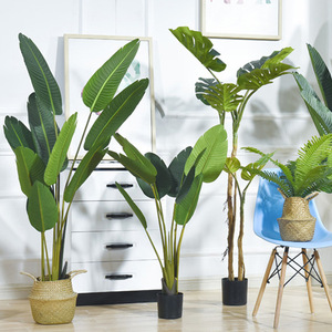 <span class=keywords><strong>Fleurs</strong></span> artificielles, arbre artificiel en pot vert, plante verte, palmier, <span class=keywords><strong>fleurs</strong></span>, décoration de bureau et de maison, plantes artificielles, faux arbre en plastique - Product Image 4