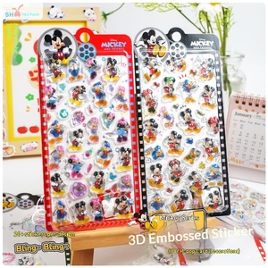 Autocollant en relief 3D <span class=keywords><strong>Mickey</strong></span>, dessin animé pour fille, cristal <span class=keywords><strong>Minnie</strong></span>, Donald Duck, <span class=keywords><strong>coque</strong></span> de téléphone portable, autocollant en résine époxy PVC - Product Image 2