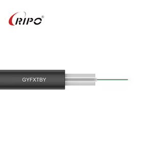 G657A Câble d'antenne extérieur monomode blindé GYFXTY Fibre optique conducteur en cuivre PVC isolant pour installation aérienne - Product Image 3