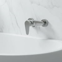 Mitigeur de douche thermostatique mural chromé pour hôtel, 2 voies, robinetterie de bain et de douche apparente