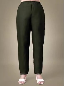 Kurti élégant Bohème Vintage en coton mélangé col rond brodé solide imprimé manches longues longueur genou tenue de bureau tissé tissage - Product Image 5