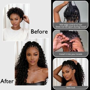 Extensiones de Cabello Ondulado Profundo al por Mayor, Fibra de Proteína, Tejido Invisible, Postizo Rizado para Peinado Diario - Product Image 4