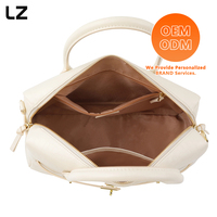 Sacs à main LZ OEM en cuir véritable texturé crocodile vintage avec logo personnalisé pour femmes, grande capacité, sac à bandoulière à poignée supérieure, directement de l'usine