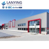Cadre de portail Structure en acier Atelier industriel Conception de grand espace
