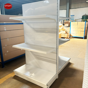 Scaffale <span class=keywords><strong>per</strong></span> supermercato leggero <span class=keywords><strong>a</strong></span> singola faccia con pannello posteriore liscio, unità gondola <span class=keywords><strong>a</strong></span> parete - Product Image 3