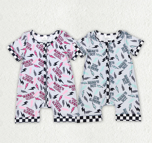 Mono con cremallera estilo western para niños y niñas de la marca Sibling Mama's Boys Girls Lightnings - Product Image 1