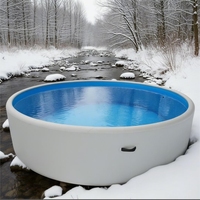 Piscine gonflable commerciale personnalisée, portable, en DWF, pour enfants et adultes, idéale pour les fêtes aquatiques.