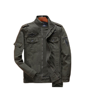 Veste utilitaire robuste à col montant en toile de coton professionnelle de qualité supérieure 2026 pour hommes avec multiples poches et patchs personnalisés
