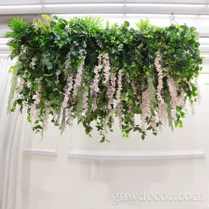 GNW künstliche hängende Blume Decke Überdachung für Hochzeit Dekoration