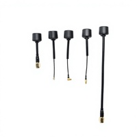 Antena FPV tipo hongo 5.8G 2.4G 5dBi 50 Ohm de fábrica OEM ODM, frecuencia personalizada, antena para dron RC, directo de fabricante