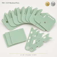 Pièces usinées CNC personnalisées en G10 FR4 Garolite, feuille d'isolation en fibre de verre époxy, fraisage, perçage, découpe