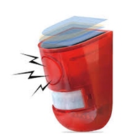 Sirena y luces de alarma para el hogar al por mayor, 4 modos de Flash, 6led, luz estroboscópica alimentada por energía Solar, impermeable, 129db, luz de alarma Solar para granja