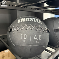 Balón de Ejercicio Dinámico de Pared XMASTER PRO con Núcleo de PVC de Alta Resistencia, Color Gris, 20 lb