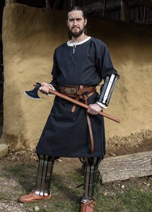Premium Viking Greave Medieval Armour Legs Hand Forged Steel Leg Protection with Genuine Leather Buckles for Halloween Costume - Product Image 4