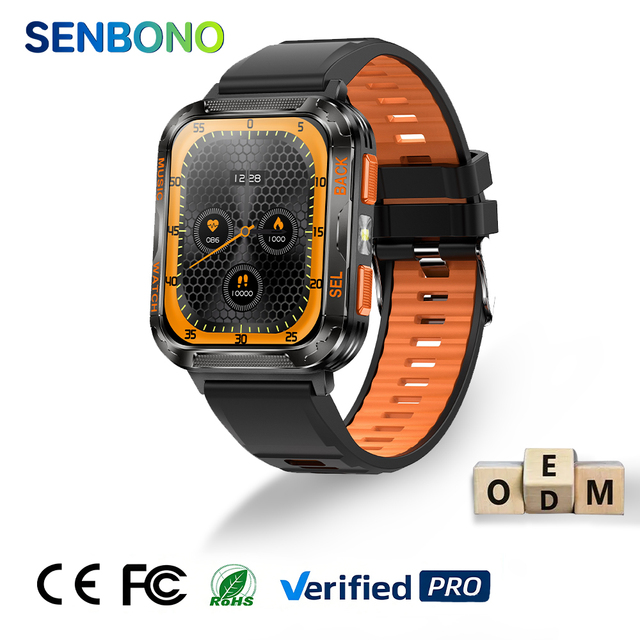 For Y6 Men's Sports Smartwatch 600mAh Ultra-Long Battery Life TFT Touchscreen IP68 Waterproof Fitness Tracker OEM/ODM Retail