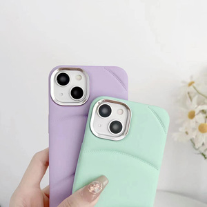 <span class=keywords><strong>Coque</strong></span> de téléphone pour <span class=keywords><strong>iPhone</strong></span> 15 Plus 14 <span class=keywords><strong>12</strong></span> 13 11 16 Pro Max antichoc <span class=keywords><strong>Coque</strong></span> de téléphone avec lentille galvanisée couleur unie - Product Image 3