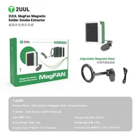 Ventilateur extracteur de fumée magnétique 2UUL FE11 MagFan pour station de travail de réparation de cartes mères de téléphones et de cartes PCB