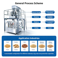 Machine de conditionnement rotative entièrement automatique pour sachets préformés de granulés, ensacheuse Doypack, peseuse multi-têtes, remplissage et scellage haute précision pour snacks et aliments pour animaux de compagnie