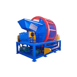 Car Tire Recycling Rubber Machine Cracker Mill Used Tire Cutting Machine For Sale Otr Small Natural Rnbber Tire Shredder