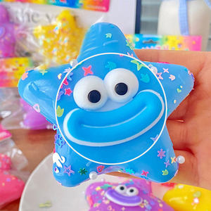 Juguete Blandito de Estrella de Mar Cremosa de 9.5cm, TPR, Portátil, para Aliviar el Estrés, Regalo para Niños y Adultos, Juguetes Creativos para Apretar y Relajarse - Product Image 3