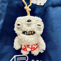 Porte-clés pendentif en peluche Monstre dentaire 3D mignon, figurine Funk Tooth Treasure Ugly Cute, boîte mystère, cadeaux d'anniversaire