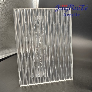 Kunststof producten met strepenpatroon, gegoten acryl wandpanelen voor moderne binnenhuisdecoratie. - Product Image 5