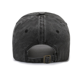 Casquette <span class=keywords><strong>de</strong></span> baseball vintage brodée en PVC souple, effet vieilli, à visière incurvée, anti-UV, pour femme, modèle 1631 - Product Image 3