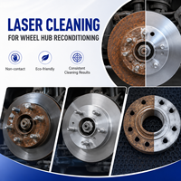 Machine de décapage de la rouille au laser haute puissance pour le nettoyage des jantes de voiture, nettoyeur laser à fibre continue pour la rénovation automobile