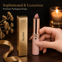 Lipstik Bubuk Tabung Merek Sendiri Bily Bear, Soft Fog Matte, Mencerahkan dan Memperindah Warna Kulit