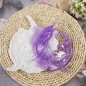 Moules de coulée en résine faits à la main pour bricolage Ins Style ornements décoratifs X0271 moule d'ornement de poisson en Silicone pour outils de gâteau - Product Image 2