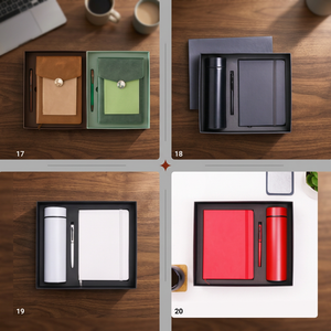 Set de Regalo Empresarial Liviya de Cuero PU Ecológico, Caja de Regalo con Logotipo y Color Personalizados - Cuaderno, Bolígrafo y Digital para San Valentín/Graduación - Product Image 4