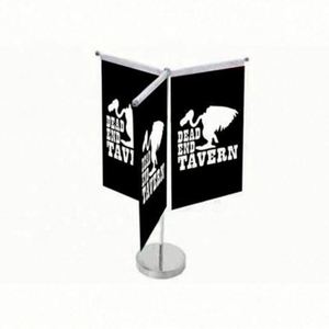 ขายตรงจากโรงงาน ธงตั้งโต๊ะโลโก้สั่งทำพร้อมฐานสแตนเลส ธงตั้งโต๊ะแบบต่างๆ สั่งทำได้ - Product Image 1