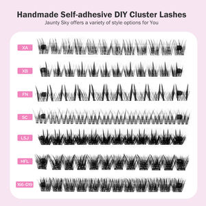 <span class=keywords><strong>Prix</strong></span> usine 10 paires boîte presse sur bricolage grappes de cils segments pré-cartographiés cluster cils faits <span class=keywords><strong>à</strong></span> la main pré-colle Volume ventilateurs de cils - Product Image 5