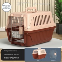 Boîte de transport aérien multifonctionnelle pour chiens et chats, cage de voyage portable avec verrou de sécurité, transporteur aérien robuste, en stock