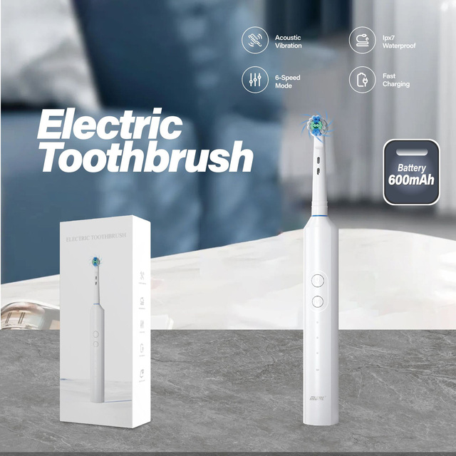 Wholesale IPX7 Waterproof Electric Toothbrush Adults USB Inductive Sonic Toothbrush Rotating Vibrate Oscillating Toothbrush