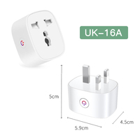 Adaptateur de voyage universel RSH 16A, prise intelligente Tuya, prise sans fil Zigbee WiFi, télécommande, prise avec prise Alexa Google