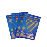 Papier personnalisé populaire CMJN impression 1 fenêtre tirer onglet billets déchirer carte à gratter ouverte billet de loterie de haute qualité