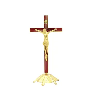도매 금속 종교 공예 선물 세트 정통 크로스 서 예수 동상 INRI 기호