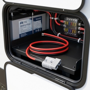 SB50 스타일 50A 커넥터 - 링 터미널 케이블 6AWG 헤비 듀티 배터리 배선 하네스 (RV, 해양, 4x4 배터리 연결용) - Product Image 4